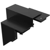 Magnetinio bėgelio VIOKEF SLIM MAGNETIC įleidžiamas vertikalus sujungimas, juodas, 48V, 02/0512