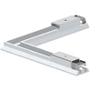 Magnetinio bėgelio VIOKEF SLIM MAGNETIC elektrinis L formos sujungimas, baltas, 48V, 02/1108
