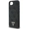 GUESS dėklas skirtas Apple iPhone 16e (SE 4 2025) compatible with MagSafe GUHMPSE4P4TDPK (PU 4G Triangle Logo) juodos spalvos