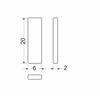 Magnetinis laikiklis profiliui 6x20x2mm