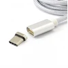 Magnetinis USB 2.0 laidas A–C, 1 m, sidabrinis