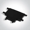 Magnetinių bėgelių FLAT T formos sujungimas, juodas, 43004FK/B