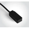 Magnetinių bėgelių FLAT užbaigimas su užmaitinimu, juodas, 43004FB/B