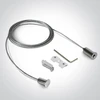 Magnetinių sistemų bėgelio MINI/MIDI pakabinimo rinkinys, baltas, 42026A/W