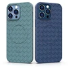 Hurtel MagSafe Woven Apple iPhone 15 Pro – dėklas telefonui violetinės spalvos