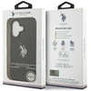 Us Polo Assn US Polo DH and Bottom Stripe Logo MagSafe dėklas skirtas Apple iPhone 17 juodos spalvos