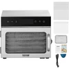 VEVOR 6 dėklų maisto džiovintuvas nerūdijantis plienas 400W