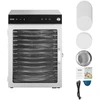 VEVOR 12 padėklų maisto džiovykla iš nerūdijančio plieno 800W