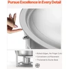 VEVOR apvalus chafing dish 4,7 l dubenėlis, 2 vnt.