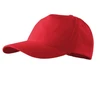 Adler Kepurė su Snapeliu MALFINI 5P 307 Unisex, Raudona 340g/m2