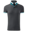 Malfini Collar Up M MLI-25683 šviesiai antracito spalvos polo marškinėliai