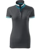 Malfini Collar Up W MLI-25783 šviesiai antracito spalvos polo marškinėliai