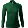 Malfini Pique Polo LS W MLI-231D3 tamsiai žalios spalvos polo marškinėliai