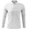 Malfini Single J. LS M MLI-21100 balti polo marškinėliai