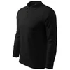 Malfini Single J. LS M MLI-21101 juodi polo marškinėliai