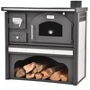Malka kūrenama krosnelė su orkaite HECHT VULCANUS BEIGE, 6 kW