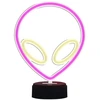 Manta UFO rožinė neoninė lempa