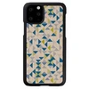 Mėlyna MAN&amp;WOOD telefono dėklas iPhone 11 Pro, „Mėlyna Triangle Juodas“