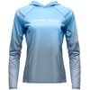 Marškinėliai Finntrail VENUS HOOD Lightblue 6621