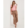 Marškinėliai moterims -IT-TS-22397.89-smėlio spalva