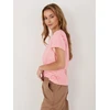 Marškinėliai moterims -IT-TS-22397.89-smėlio spalva