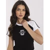 Marškinėliai moterims-NM-TS-NG3772.82-juoda-balta