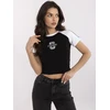 Marškinėliai moterims-NM-TS-NG3772.82-juoda-balta