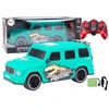 Lean Toys Nuotoliniu būdu valdoma mašina RC Car with Dinosaur, žalia