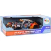 Lean Toys Nuotoliniu būdu valdomas automobilis 1:18 su guminiais ratais, oranžinis
