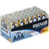 MAXELL Šarminės baterijos ALKALINE LR03 AAA, folijos pakuotė, rinkinys iš 32 vnt. (8 pakuotės po 4 vnt.)