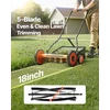 VEVOR 45 cm rankinė vejapjovė su žolės rinktuvu