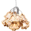 DecoKing Mediniai balti varpeliai, 10 vnt