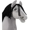 Super Hobby Horse Medinis hobis arkliukas pilkas su juoda karčia