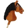 Super Hobby Horse Medinis žaislinis arkliukas šviesiai rudas Premium