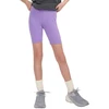 Medvilninės šortinės tamprės mergaitėms 4F CAS F014, violetinės