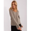 Megztinis-AT-SW-2329.98P-tamsiai smėlio spalvos