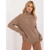 Megztinis-AT-SW-23445.00-tamsiai smėlio spalvos