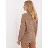 Megztinis-AT-SW-23445.00-tamsiai smėlio spalvos