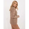Megztinis-AT-SW-23445.00-tamsiai smėlio spalvos