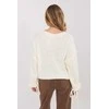 Megztinis moterims oversize ecru spalvos