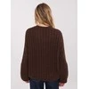 Megztinis moteriškas oversize rudas