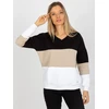 Megztinis-RV-BL-8377.89-juodas-smėlio spalvos