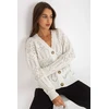 Megztinis Sweter Damski LC 8022.04P Ecru - Rue Paris
