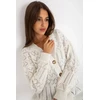 Megztinis Sweter Damski LC 8022.04P Ecru - Rue Paris
