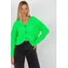 Megztinis Sweter Damski LC 8022.04P Fluo Žalias - Rue Paris