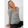 Megztinis Sweter Damski LC 8022.04P Pilkas - Rue Paris