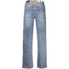 Mėlyna jeansy moterims Desigual Belt