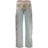 Mėlyna jeansy moterims Desigual Versalles