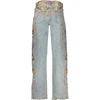Mėlyna jeansy moterims Desigual Versalles