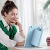 Mėlynas apsauginis atverčiamas dėklas iPad planšetėms